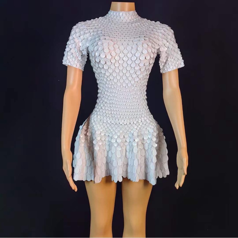 All-Over Sequin Spandex Dress